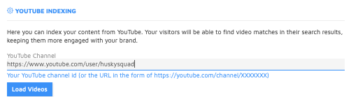 Load your YouTube Channel videos